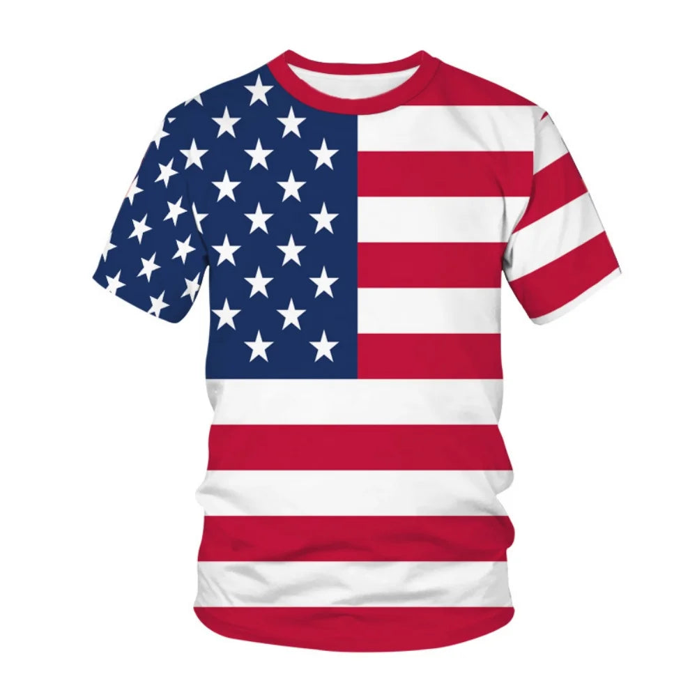 Vintage style American flag t-shirt.