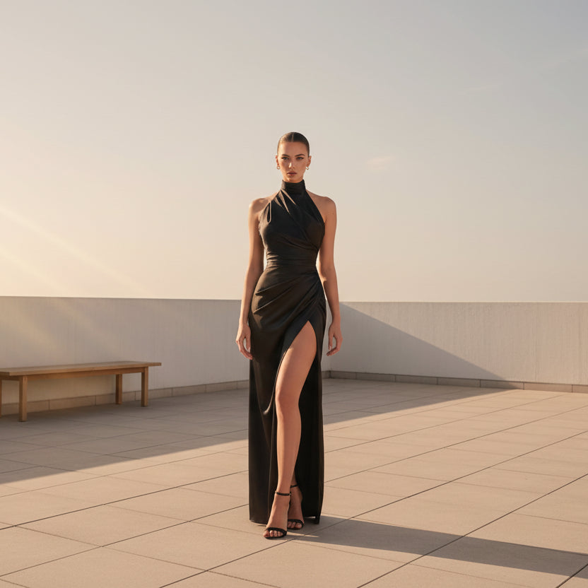 The Helena Ruched Gown