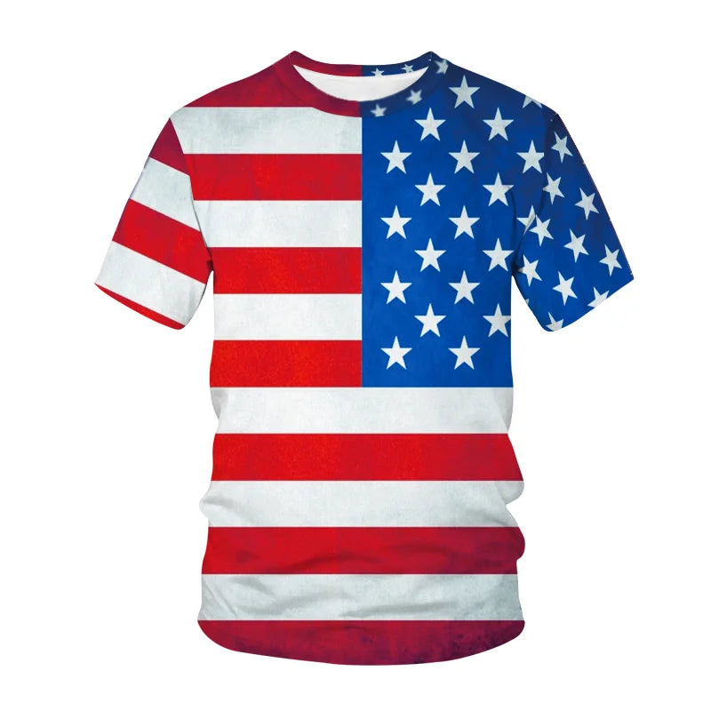 Vintage style American flag t-shirt.