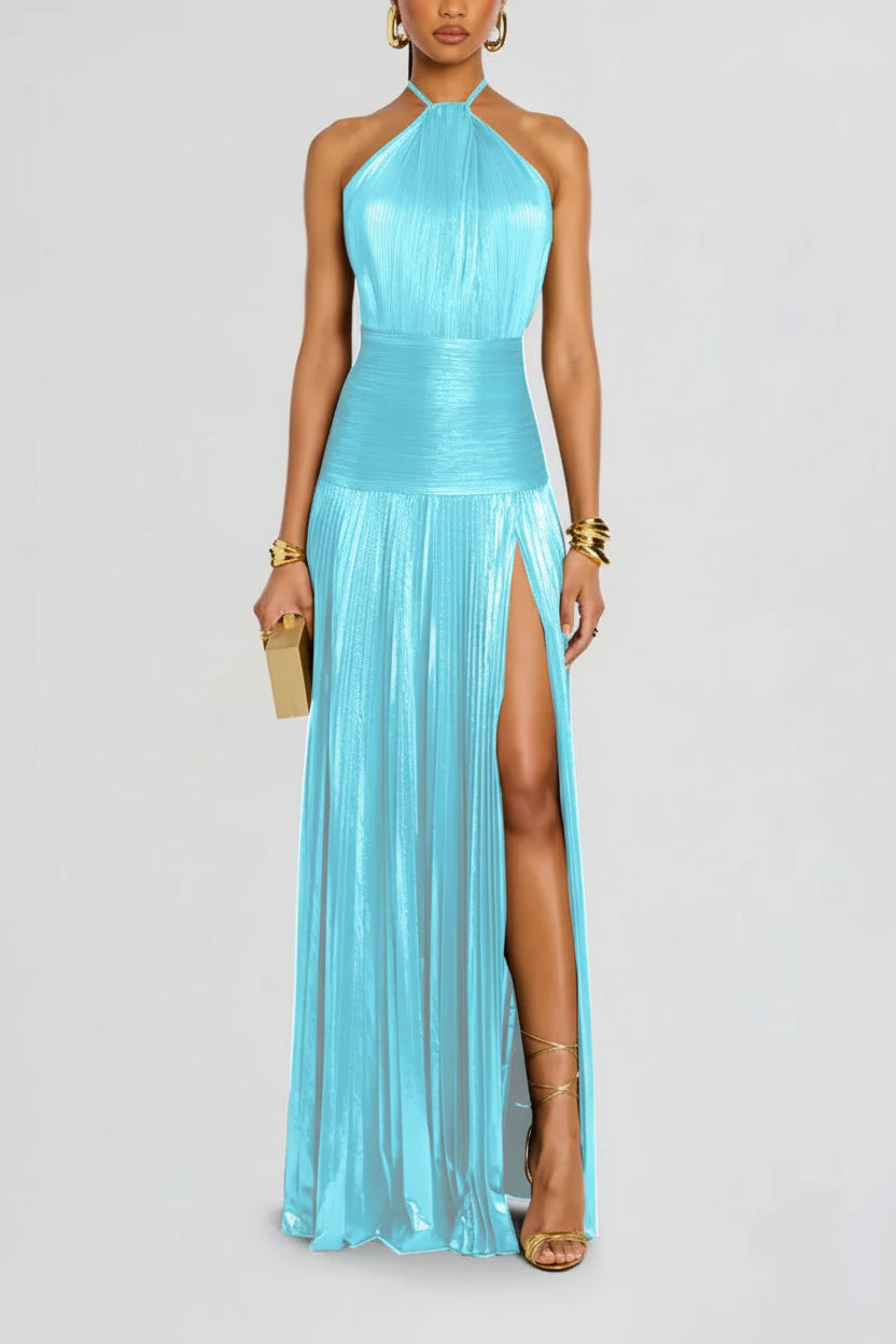 MsChuh Street Chic Dress – Halter Design with Sculptural Draping
