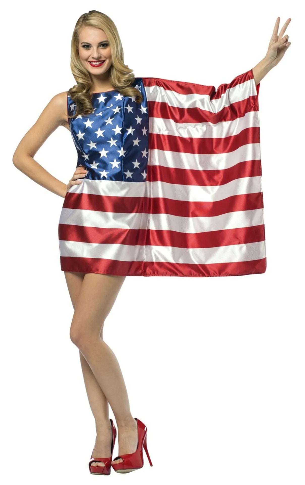 USA Independence Day Flag Print Men's and Women's Independence Day Party Cosplay Costume