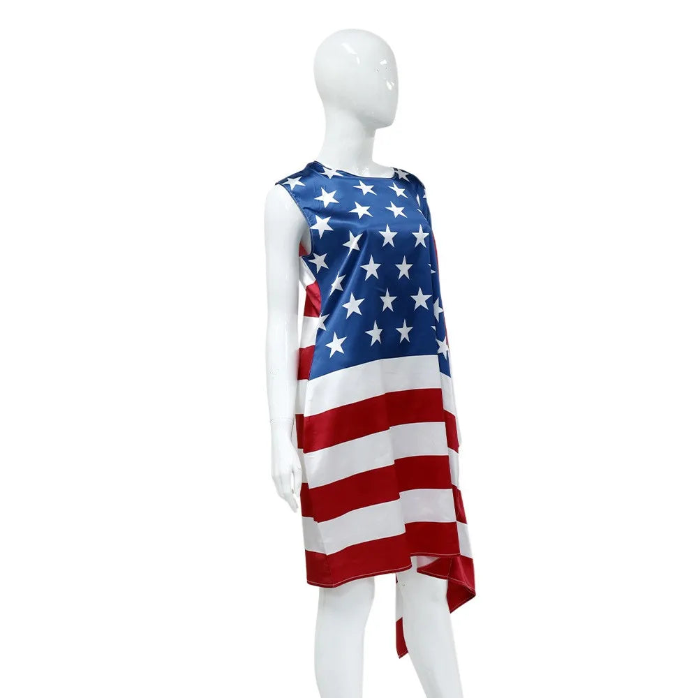 USA Independence Day Flag Print Men's and Women's Independence Day Party Cosplay Costume