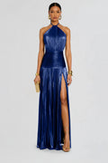 MsChuh Street Chic Dress – Halter Design with Sculptural Draping