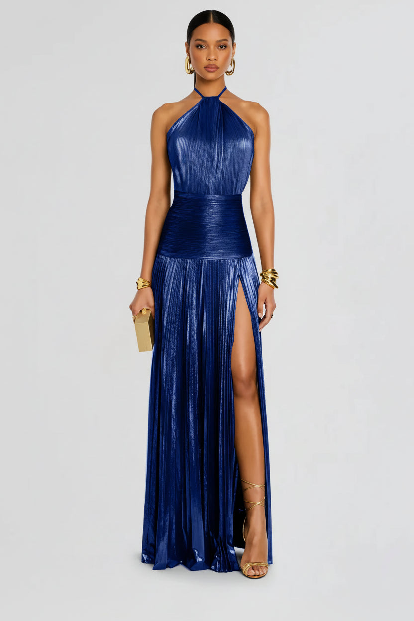 MsChuh Street Chic Dress – Halter Design with Sculptural Draping